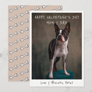 Tarjeta Festiva Foto de San Valentín para mamá y papá de parte del