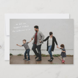 Tarjeta Festiva Foto de sangrado completo con diseño moderno