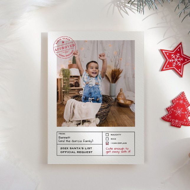 Tarjeta Festiva Foto de Santa Acreditada de mala calidad o de buen (Subido por el creador)