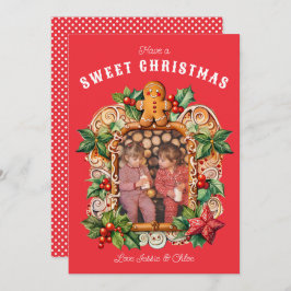 Tarjeta Festiva Foto de Sweet Gingerbread