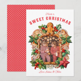 Tarjeta Festiva Foto de Sweet Gingerbread