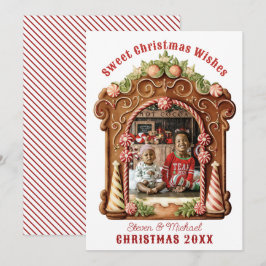 Tarjeta Festiva Foto de Sweet Gingerbread