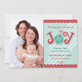 Tarjeta Festiva Foto de temporada de feriado de alegría