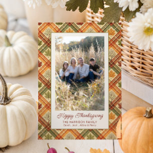 Tarjeta Festiva Foto De Thankding Otoño Caída Del Otoño