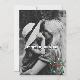 Tarjeta Festiva Foto de Todo Mamá y Yo Corona Floral Folk