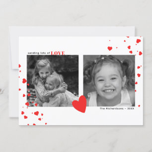 Tarjeta Festiva Foto de un Personalizado El día de San Valentín de