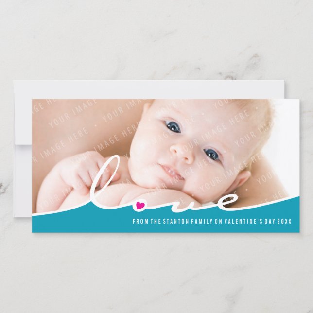 Tarjeta Festiva FOTO DE VALENTINE:: El amor divide 9L (Anverso)