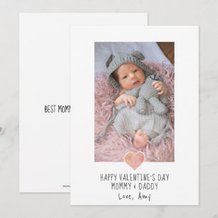 Tarjeta Festiva Foto De Valentine Para Mami Y Papi Nuevos Padres