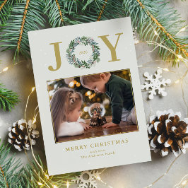 Tarjeta Festiva Foto de Wreath de navidades