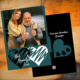 Tarjeta Festiva Foto del abuelo del Día del abuelo