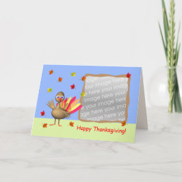 Tarjeta Festiva Foto del bebé de Acción de Gracias Turquía