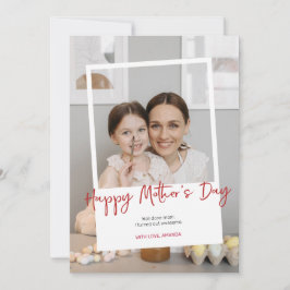 Tarjeta Festiva Foto del Día de la Madre