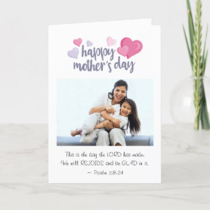 Tarjeta Festiva Foto del Día de la Madre Este es el Día de la Bibl