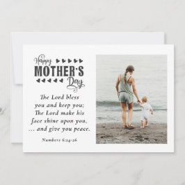 Tarjeta Festiva Foto del Día de la Madre - Señor bendiga a la Bibl