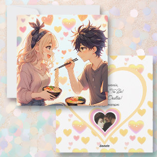 Tarjeta Festiva Foto del Día de San Valentín con divertidos Anime 