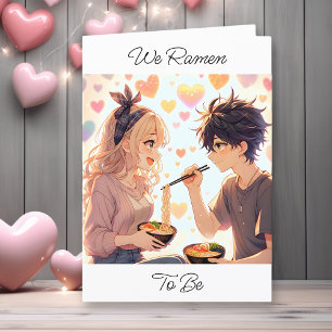 Tarjeta Festiva Foto del Día de San Valentín con Pun de Fideos Ram