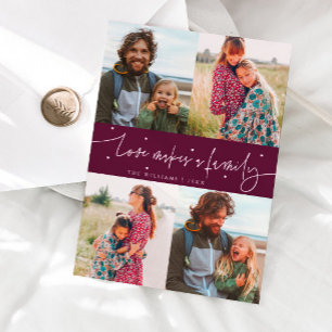 Tarjeta Festiva Foto del Día de San Valentín de la Familia del Amo