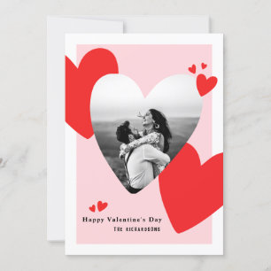 Tarjeta Festiva Foto del Día de San Valentín Feliz y Personalizado