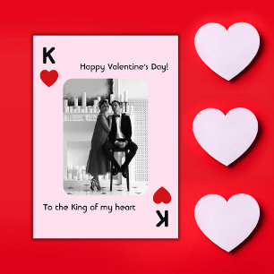 Tarjeta Festiva Foto del El día de San Valentín del Rey de mi cora