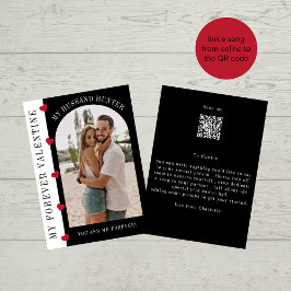 Tarjeta Festiva Foto del marido de San Valentín, canción moderna d