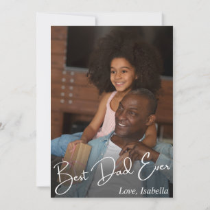 Tarjeta Festiva Foto del mejor Personalizado de papá