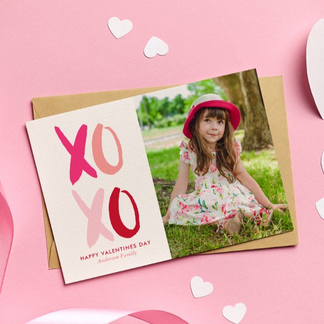 Tarjeta Festiva Foto Día de San Valentín de "XOXO" (Subido por el creador)