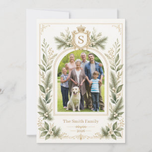 Tarjeta Festiva Foto elegante personalizada