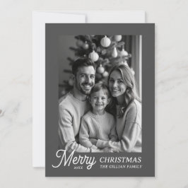 Tarjeta Festiva foto en blanco y negro