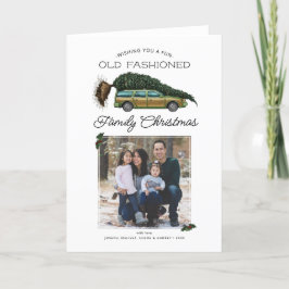 Tarjeta Festiva Foto familiar de Navidades de Lampoon