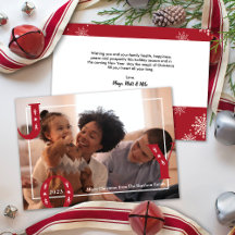 Foto familiar de Navidades JOY modernos