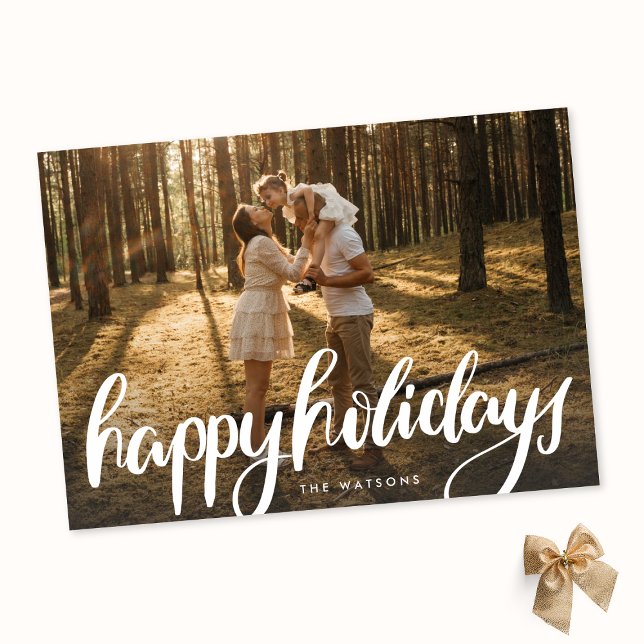 Tarjeta Festiva foto familiar grande feliz vacaciones festivo guió (Subido por el creador)