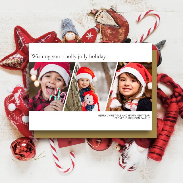 Tarjeta Festiva Foto familiar Minimalista moderna (Subido por el creador)