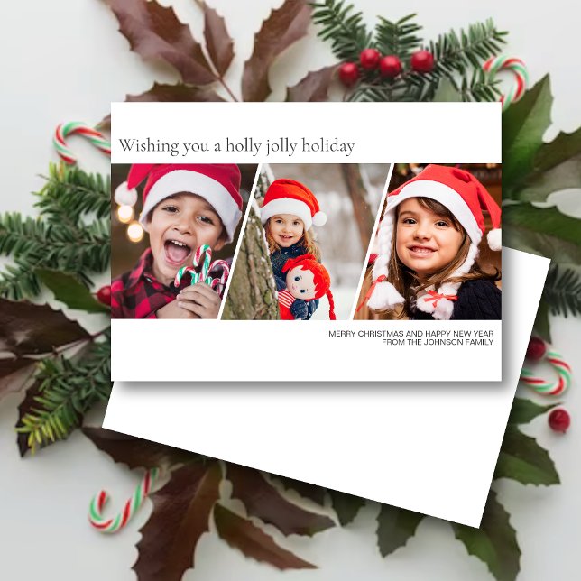 Tarjeta Festiva Foto familiar Minimalista moderna (Subido por el creador)