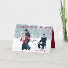 Tarjeta Festiva Foto familiar, Navidad,