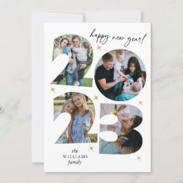 Tarjeta Festiva Foto Feliz Año Nuevo 2023