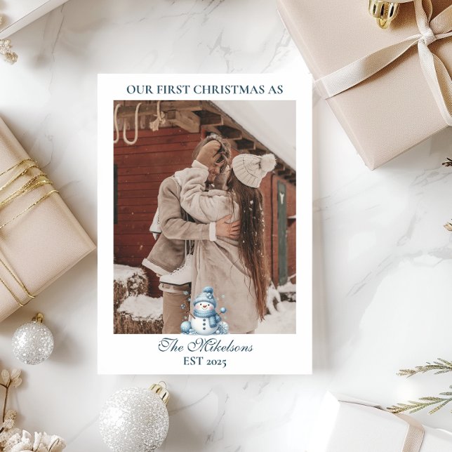 Tarjeta Festiva Foto First Christmas (Subido por el creador)