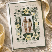 Foto floral tropical de Mele Kalikimaka