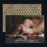 Tarjeta Festiva Foto Inspiradora de escritura moderna<br><div class="desc">Una tipografía moderna para esta colección de tarjetas fotográficas. Para personalizar con tu foto familiar favorita. También puede cambiar fácilmente el color del tipo de letra o el fondo geométrico a su gusto.</div>