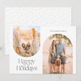 Tarjeta Festiva Foto Minimalista de colección de marcos de arco mo