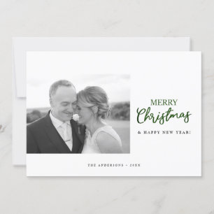 Tarjeta Festiva Foto minimalista del Personalizado navideño de Fel