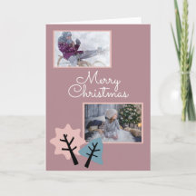 Foto Modern Merry Christmas Family