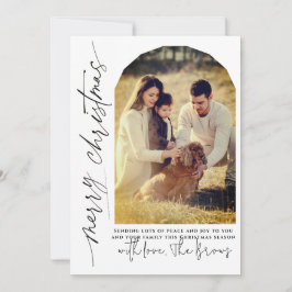 Tarjeta Festiva Foto moderna con arco