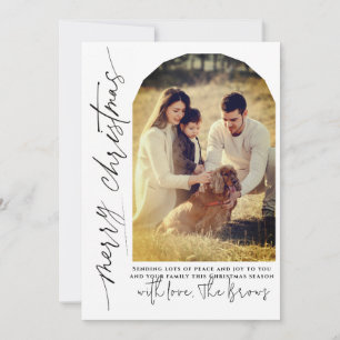 Tarjeta Festiva Foto moderna con arco