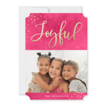 Foto moderna de acuarela rosa dorada alegre