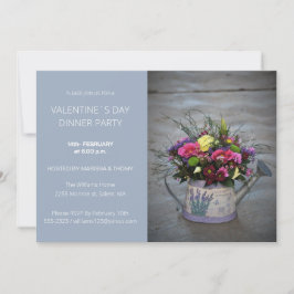 Tarjeta Festiva Foto moderna de color azul Fiesta de cena