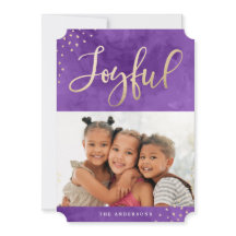 Foto moderna de color morado dorado alegre