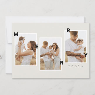 Tarjeta Festiva Foto moderna de la alegría