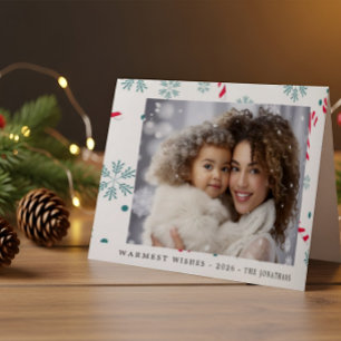 Tarjeta Festiva Foto moderna elegante y alegre