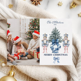 Tarjeta Festiva Foto Navidades de la serie "Nutcracker" de Blue Ch