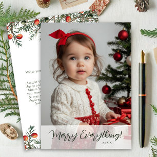 Tarjeta Festiva Foto Navidades festivos de vegetación
